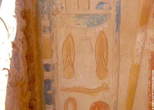 Oud-Egyptisch hiëroglief van sandalen.