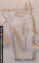 Oud-Egyptisch hieroglief van Anubis.