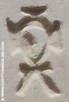 Oud-Egyptisch hieroglief van een kruik.