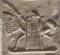 Oud-Egyptisch hieroglief van een boot.