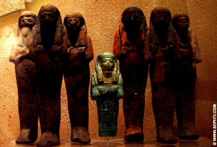 Verschillende Shabti's.