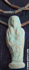 Ushabti Amulet aan ketting.