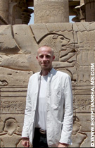 Bij de Tempel van Kom-Ombo.