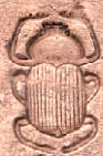 Oud-Egyptisch hieroglief van een kever.