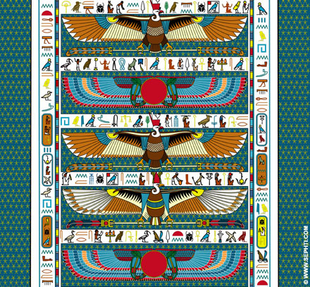 Voorstelling Plafond. ©R.Bloom, Egyptianrealms.com