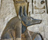 Relief of Anubis from the temple of Deir el-Medina.