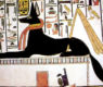Wall painting of Upuaut from the tomb of Nefertari