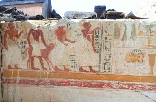 Egyptian archeological discovery.