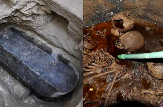 Sarcophagus found at Alexandria.