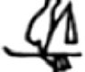 Ancient Egyptian hieroglyph standard white crown flail